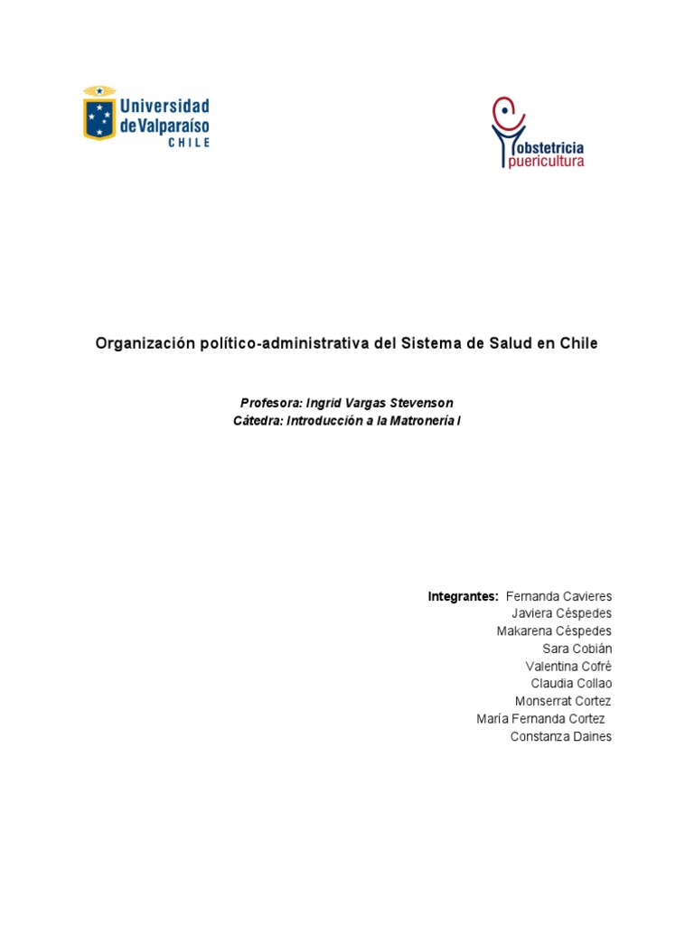 Organización del Sistema de Salud en Chile | PDF | Hospital | Partería