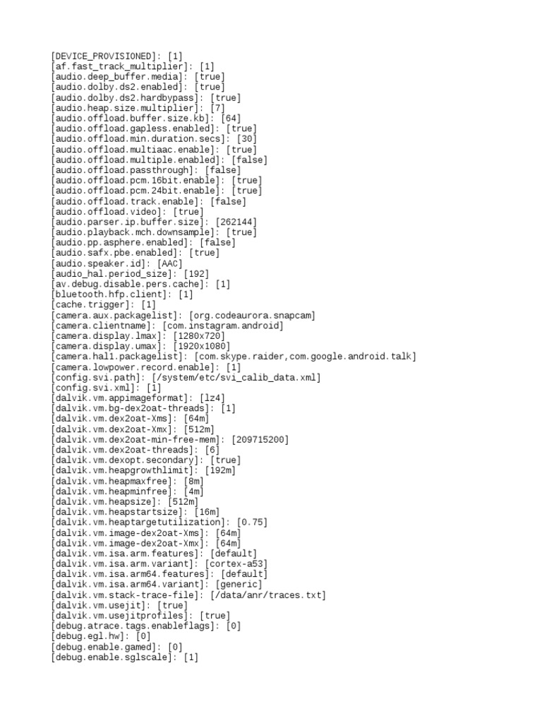 Android Device Configuration Settings | PDF | Networking Standards ...