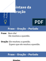 Atividades Sobre Frase Oracao e Periodo