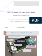 CRU HW Update, HW Improvement Status: ALICE System Upgrade Forum, CERN, 23 Jan, 2019