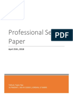 Professional Selling Paper