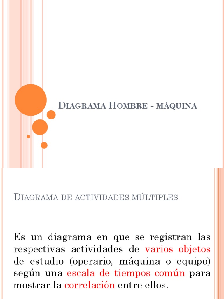 Diagrama Hombre-Máquina: Actividades y Tiempos | PDF | Science ...