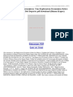 El Futbol Es Asi (Soccernomics) Una Explicacion Economica Sobre Los Mitos Y Verdades D