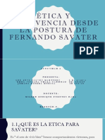 Ètica y Convivencia Desde La Postura de Fernando Savater