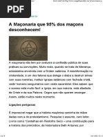 A Maçonaria Que a Maioria Desconhece