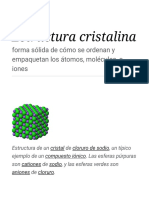 Estructura Cristalina - Wikipedia, La Enciclopedia Libre