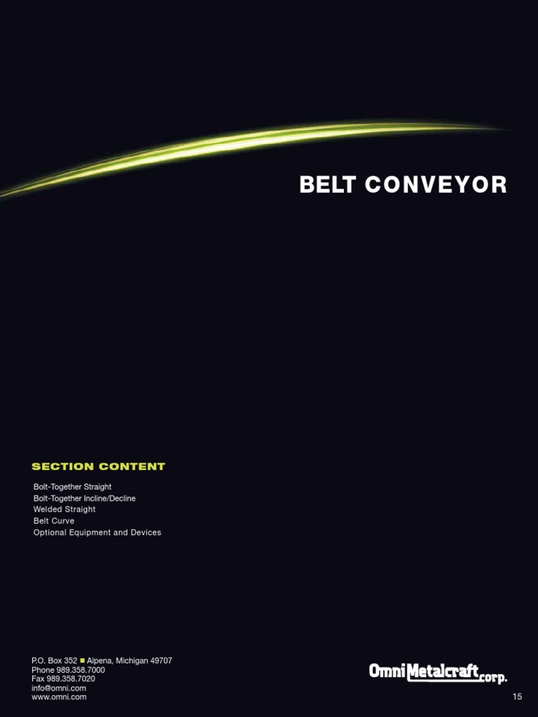 Belt Conveyor SPC PDF | PDF | Belt (Mechanical) | Mechanical Engineering