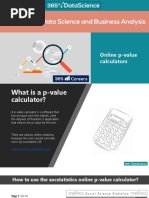 Manual P-Value Calculation in Minitab | PDF | P Value | Probability ...