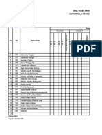 Mata Pelajaran Kelas: Sma Yosef Arnoldi Daftar Nilai Pengetahuan