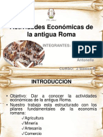 Actividades Económicas de La Antigua Roma