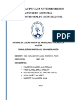 Informe Madera Tornillo