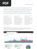 Datasheet - Exinda Network Orchestrator