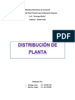 Distribucion de Planta Informe