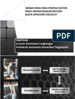 Analisis Beban Kerja Quick Exposure Checklist