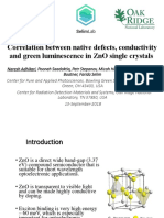 Correlation Between Native Defects, Conductivity and Green Luminescence in Zno Single Crystals