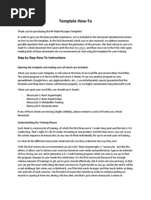 MPT Physique Training Template How-To