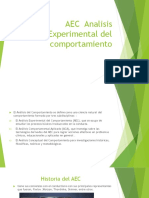 AEC Analisis Experimental Del Comportamiento