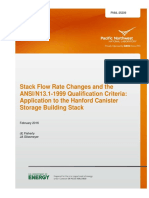 Stack Flow Rate Changes and the ANSI/N13.1-1999 Qualification Criteria