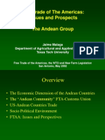 Free Trade of The Americas: Issues and Prospects The Andean Group