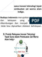 Teknologi Tepat Guna Spray Aerator dalam Produksi Zat Warna Alami Indigo