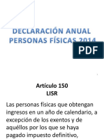 Declaración Anual PF 2014 PDF