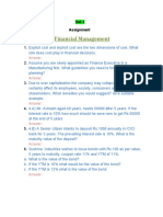 Financial Management: Set-1 Assignment
