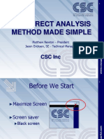 The Direct Analysis Method Made Simple: CSC Inc