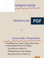 Preposition Power: Click Here To Start