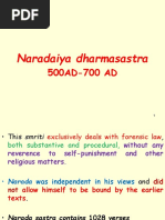 Naradiya Dhama Sastra and Interpretation of Law in Ancient and Medeival India