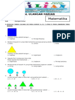 Soal Matematika Kelas 2 SD Bab 6 Bangun Datar Dan Kunci Jawaban