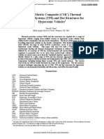 Ceramic Matrix Composite (CMC) Thermal Protection Systems (TPS) and Hot Structures For Hypersonic Vehicles