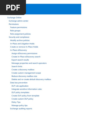 Office 365 Exchange Guide Pdf Pdf Microsoft Exchange Server Microsoft Outlook