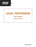 A2015 Legal Profession Finals Reviewer - Feliciano PDF