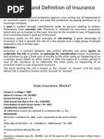 Meaning and Definition of Insurance