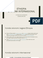 Persentasi Ekonomi Negara Ethiopia