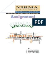 Service Marketing Assignment-Restaurant-Irfan,Suchit & Alpesh.pdf