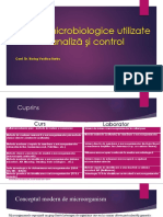 Tehnici Microbiologice Utilizate În Analiză Și Control PDF