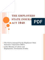 The Employees State Insurance Act 1948