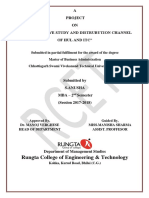 Rungta College of Engineering & Technology: A Project ON "A Comparative Study and Distrubution Channel of Hul and Itc"