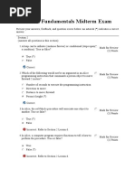 Java Fundamentals Midterm Exam Oracle - Do