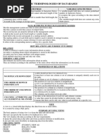 Basic Terminologies of Databases