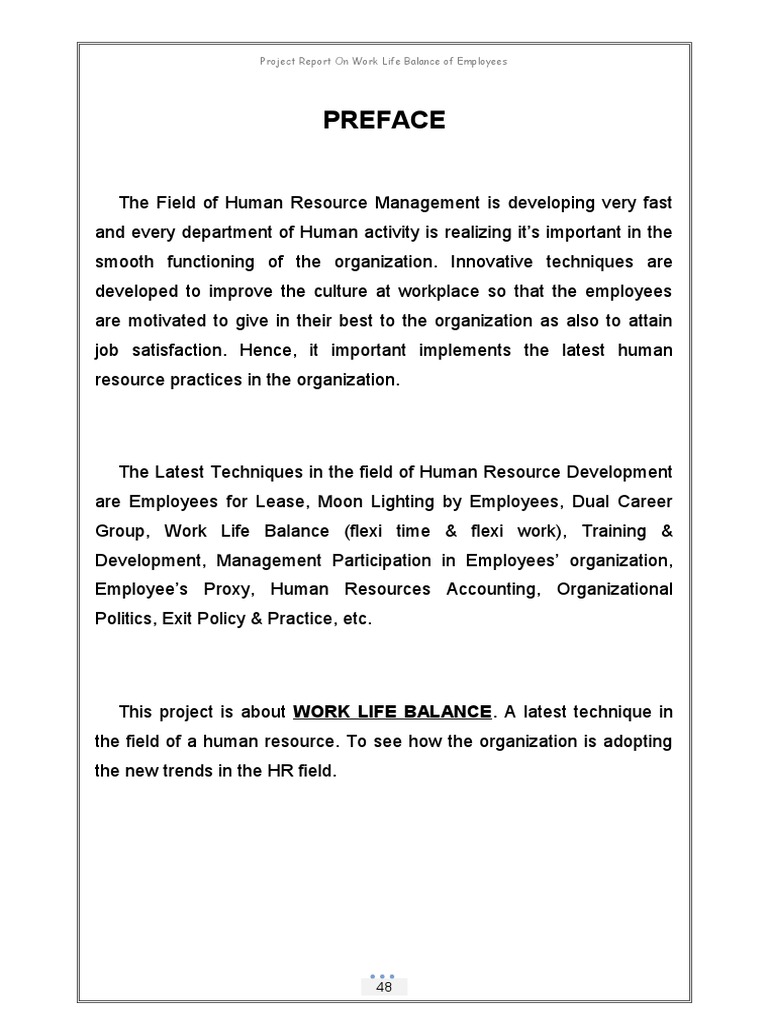 HR - Work Life Balance PDF | Download Free PDF | Work–Life Balance ...