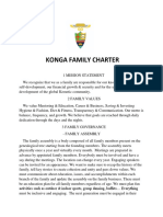 Konga Family Charter Outlines Mission & Values