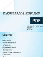 Plastic as a Soil Stabilizer: Properties and Uses in Road Construction