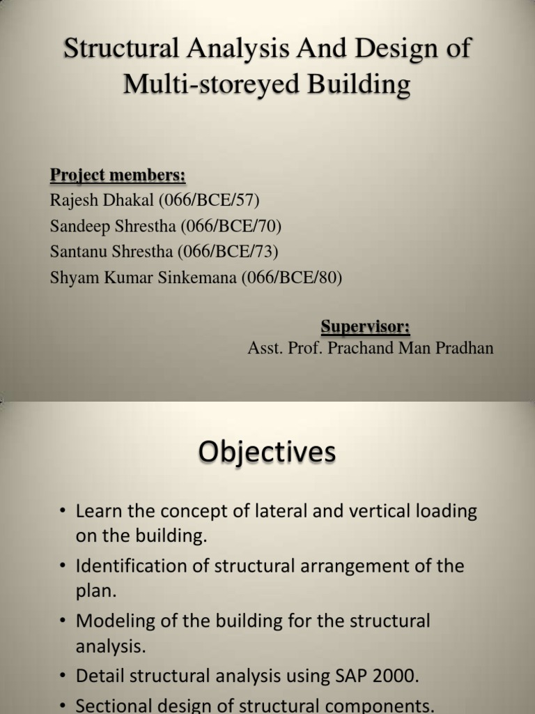 Multi-storey Building Design Analysis | PDF | Beam (Structure) | Stairs