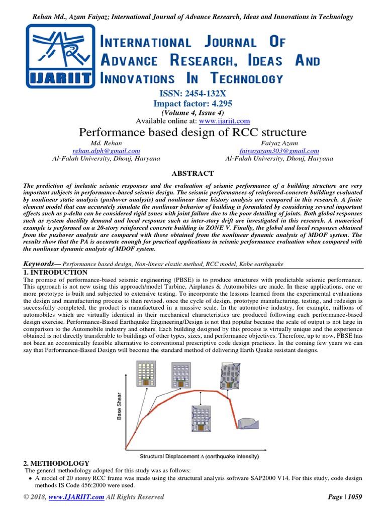 Performance Based Design | PDF | Earthquake Engineering | Engineering