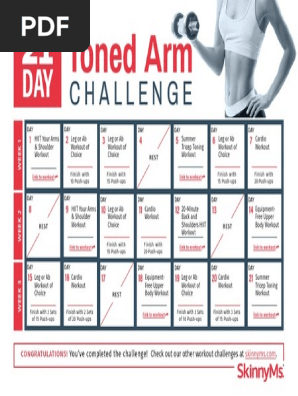 30 Day Arm Challenge Printable