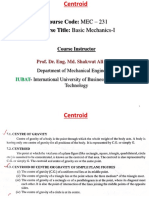 Course Code: MEC - 231 Course Title: Basic Mechanics-I