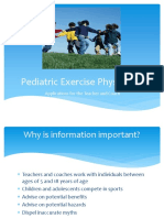 Pediatric Exercise Physiology: Applications For The Teacher and Coach