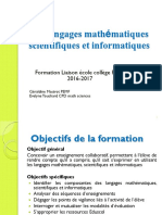 Presentation Langages Scientifiques